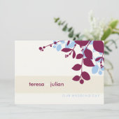 051-Tonya: bruiloft nodigt 1 uit Kaart (Staand voorkant)