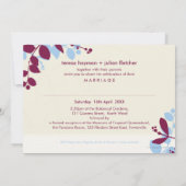 051-Tonya: bruiloft nodigt 1 uit Kaart (Achterkant)