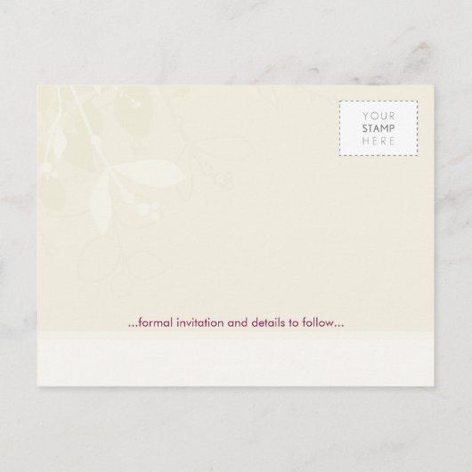 051 Tonya :: SAVE THE DATE :: native Aankondigingskaart (Achterkant)