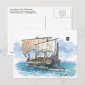 (052) Oude Griekse tijm Briefkaart (Voorkant / Achterkant)