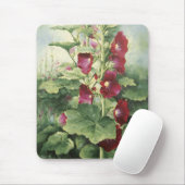 0536 Bourgogne Hollyhocks Mousepad Muismat (Met muis)