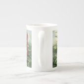 0536 Bourgogne Hollyhocks Porselein Kop (Achterkant)