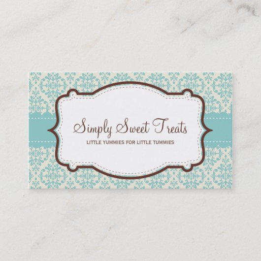 055-Amy :: visitekaartje - funky damask v1 (Voorkant)