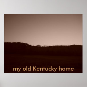 057, mijn oude Kentucky-huis Poster