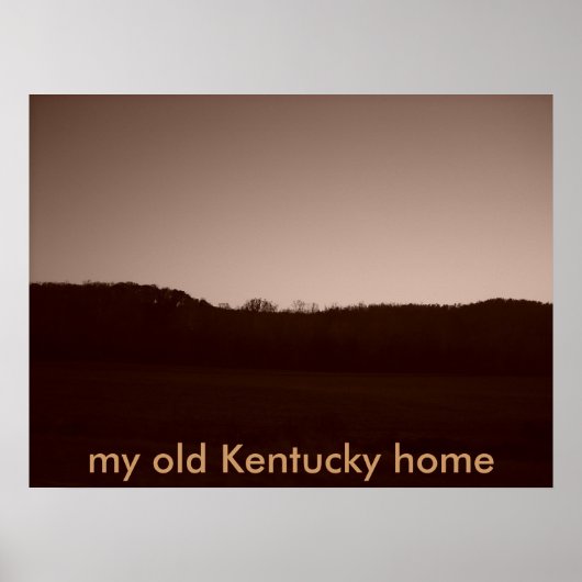 057, mijn oude Kentucky-huis Poster (Voorkant)