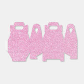 05 Baby Roze Glitter Print Sparkles Gable Bedankdoosjes (Uitgevouwen)