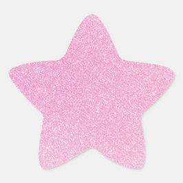 05 Baby Roze Glitter Print Sparkles Star Ster Sticker