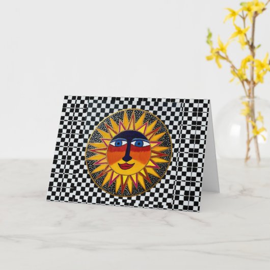 05 - Soleil wenskaart Kaart (Gele Bloem)