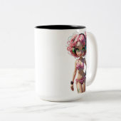 05A Dollz by: Svace - Series 01 Tweekleurige Koffiemok (Voorkant rechts)