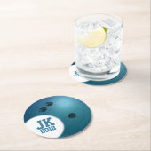 05of12 Wegwerp Bowling Ball Custom Party Ronde Kartonnen Onderzetter (Insitu)