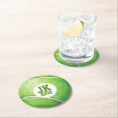 05of12 Wegwerp Tennisbal partij Ronde Kartonnen Onderzetter (Insitu)