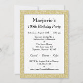 05th verjaardagsfeestje goud/wit nummerpatroon kaart (Voorkant)