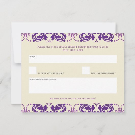 064 Enna:: RSVP ANTWOORDSLIP - savvy (Achterkant)