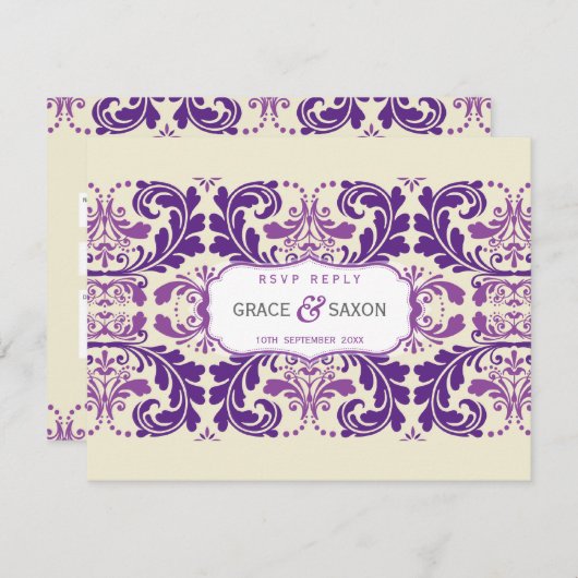 064 Enna:: RSVP ANTWOORDSLIP - savvy (Voorkant / Achterkant)