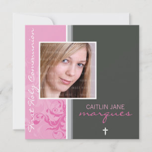 065 Rosemary:: DE EERSTE HEILIGE COMMUNIE NODIGT Kaart