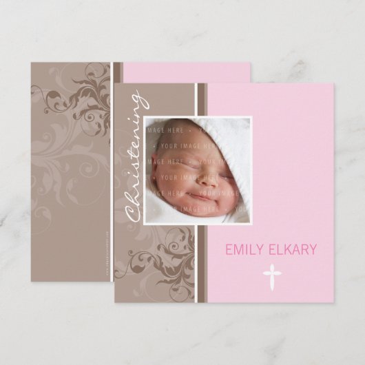 069 Bree:: Uitnodiging voor de doop (Voorkant / Achterkant)