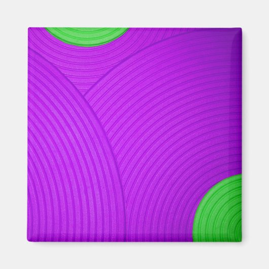 06 Groene & Paarse cirkelmagneet Magneet (Voorkant)