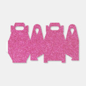06 Roze Glitter Print Sparkles Gable Bedankdoosjes (Uitgevouwen)
