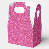 06 Roze Glitter Print Sparkles Gable Bedankdoosjes (Geopend)