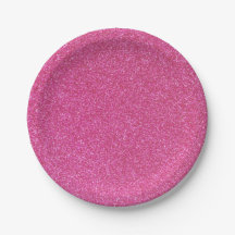 06 Roze Glitter Print Sparkles Party Supplies