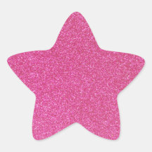 06 Roze Glitter Print Sparkles Star
