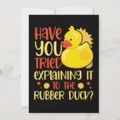 06.Rubber duck for a Duck Lovers Save The Date (Voorkant)