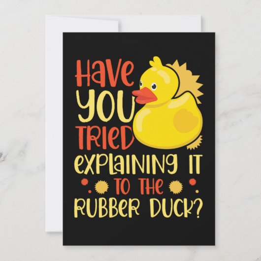 06.Rubber duck for a Duck Lovers Save The Date (Voorkant)