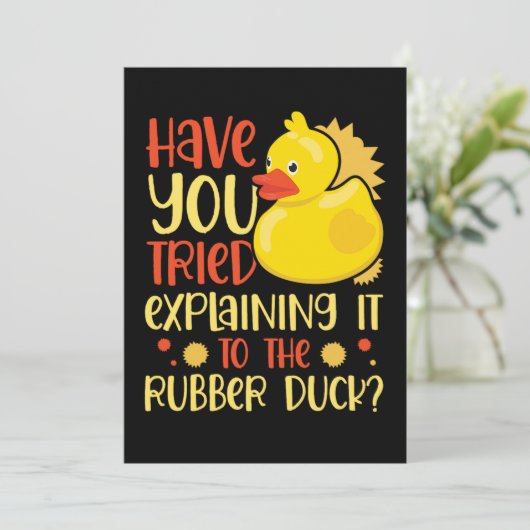 06.Rubber duck for a Duck Lovers Save The Date (Staand voorkant)