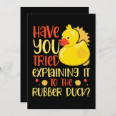 06.Rubber duck for a Duck Lovers Save The Date (Voorkant / Achterkant)