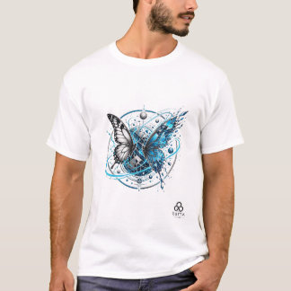 06 sterrenstelsel Vlinder diamant T-shirt