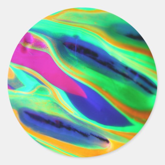 #06 TLuv.Design© "Phantasmagoria" Serie Ronde Sticker (Voorkant)