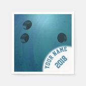 06 van 12 Blue Bowling Ball Thékins Servet (Voorkant)