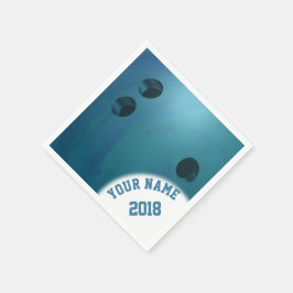 06 van 12 Blue Bowling Ball Thékins Servet