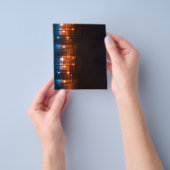 06e3961e3 ZWARTE ACHTERGROND BLAUW ORANJE DIGITALE Flyer (Hand)