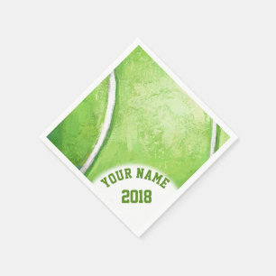 06of12 Groene Tennis thema servetten