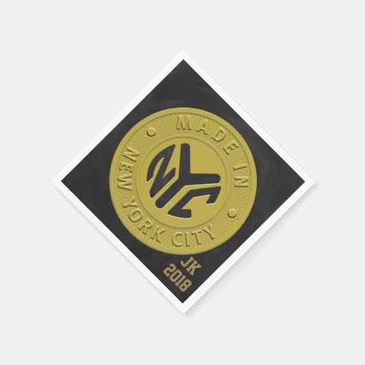 06of12 New York Token Themd Napkins Servet (Hoek)