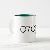 07030, Hoboken Tweekleurige Koffiemok (Voorkant links)