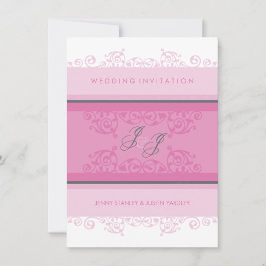 070 Jenny+Justin :: HUWELIJKSUITNODIGINGEN :: krul Kaart (Voorkant)