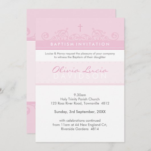 072 Sheryl :: Aangepaste uitnodigingen voor de doo (Voorkant / Achterkant)