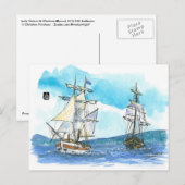 (073) Lady Nelson & WindwardBoundbootjes Briefkaart (Voorkant / Achterkant)