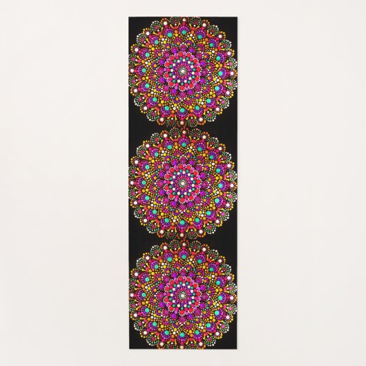 073 - Mandala yogamat breien (Voorkant)