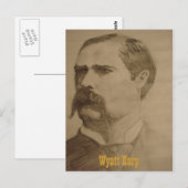 074 Wyatt Earp Briefkaart (Voorkant / Achterkant)
