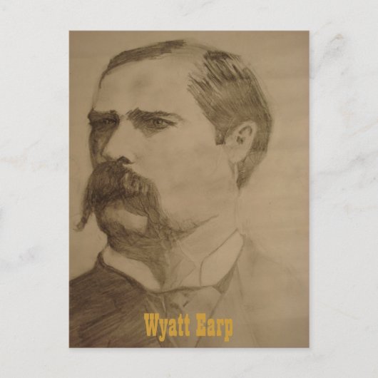 074 Wyatt Earp Briefkaart (Voorkant)