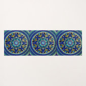 075 - Deep Blue Mandala Yoga Mat (Achterkant (horizontaal))