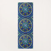075 - Deep Blue Mandala Yoga Mat (Achterkant)
