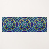 075 - Deep Blue Mandala Yoga Mat (Voorkant (horizontaal))