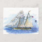 (076) Clipper Ship Briefkaart (Voorkant)