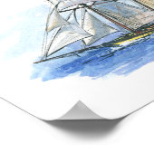 076 - US Clipper Tall Ship Poster (Hoek)