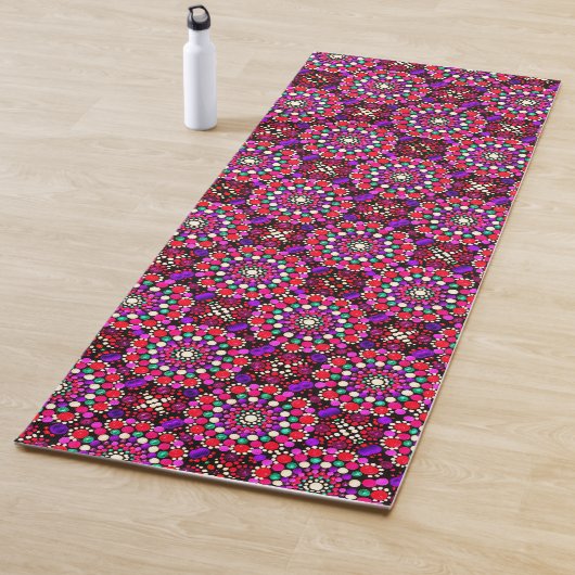 078 - Roze Patroon Mandala Yoga Mat (In situ)