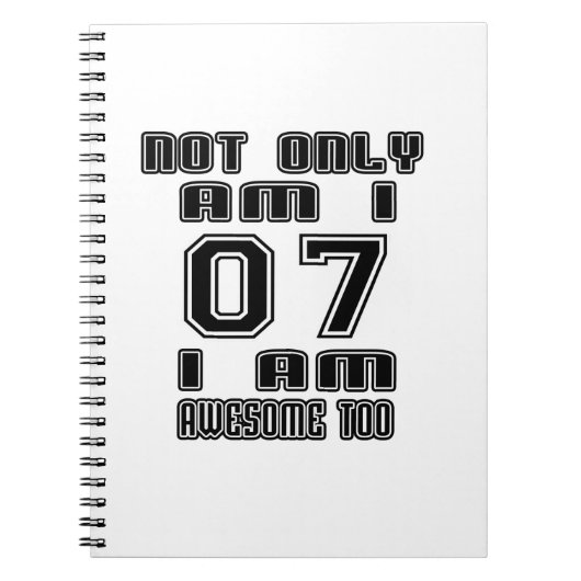 07 Awesome Too Notitieboek (Voorkant)